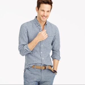 NWOT J.Crew Baird McNutt Irish Linen Slim Shirt